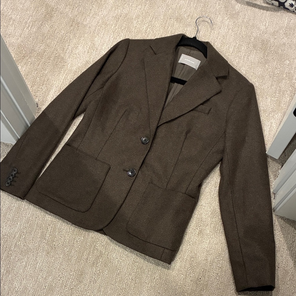 Brown Women's Jacket 60% Wool Everlane